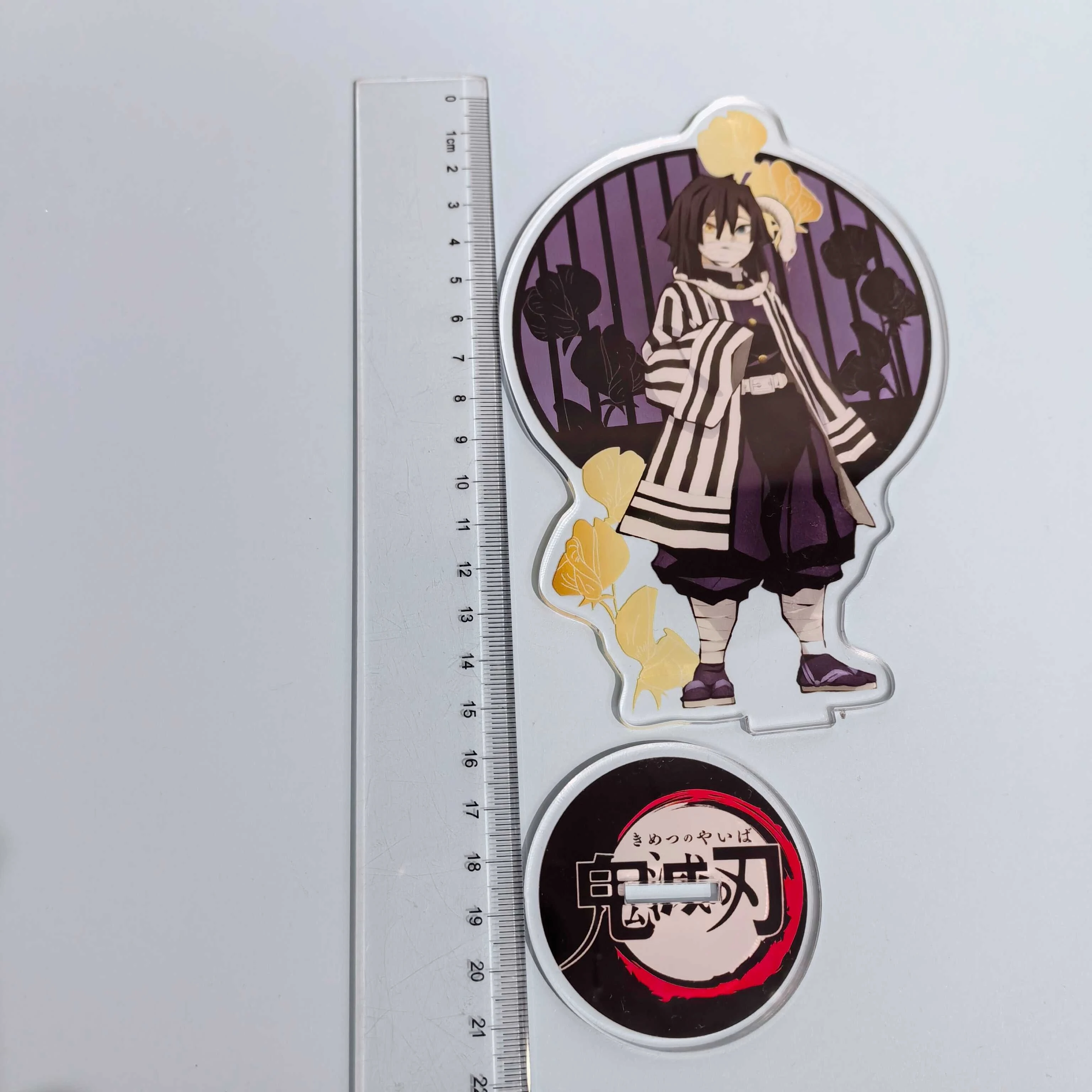 Iguro Obanai تأثيري الاكريليك علامة الوقوف ، شيطان القاتل أنيمي ، زخرفة الطاولة ، تزيين أمبيتس