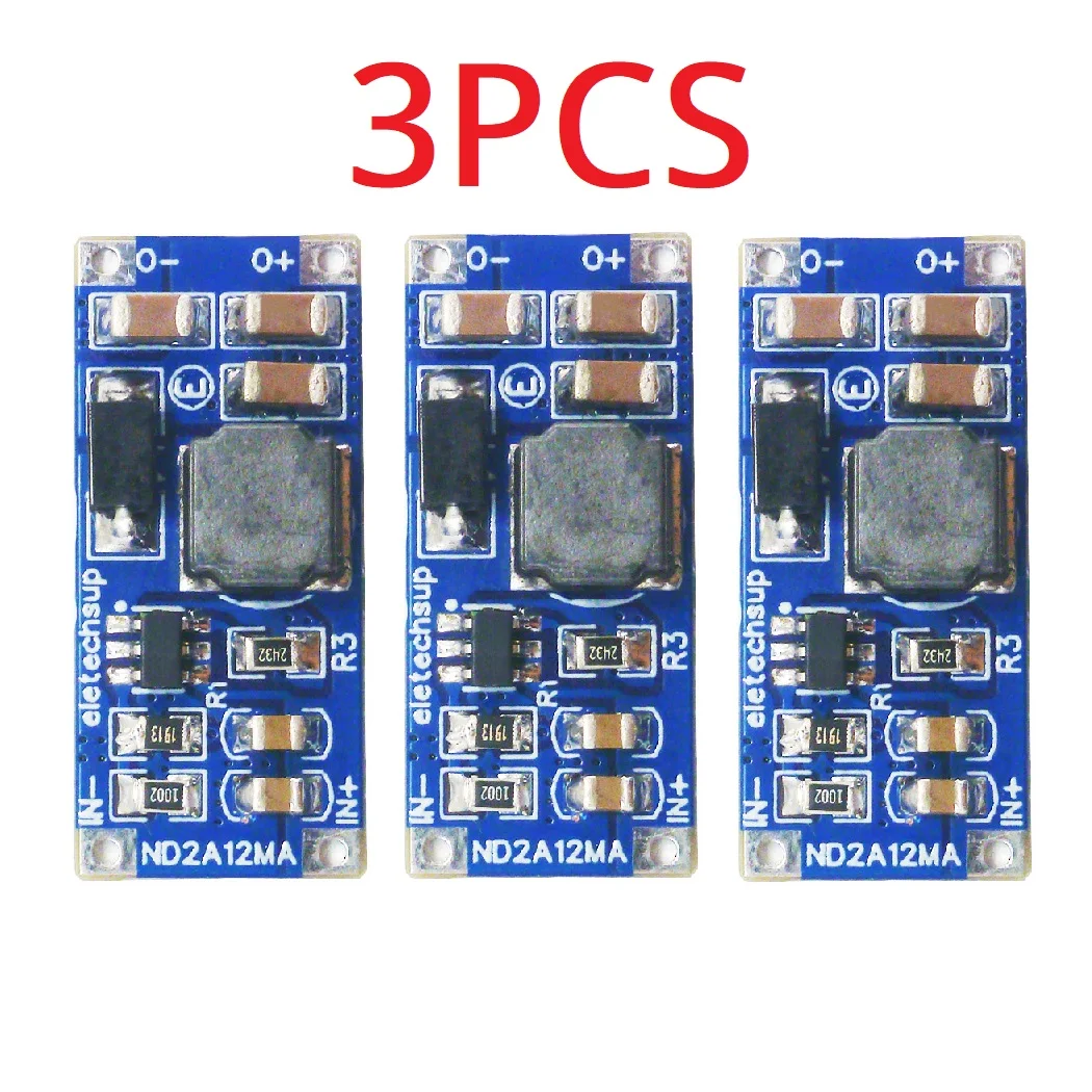 

3PCS 8W UVL OTP OVP SCP DC-DC Boost Converter 2.6-6V to 5V 8.4V 12V 12.6V with Current Limit Program 0.5-2.5A Board