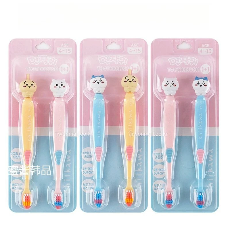Anime Cartoon Kawaii New Momonga Toothbrush Soft Fur Gum Protection Mouthguard Student Children Universal Clean Teeth 3+Chiikawa