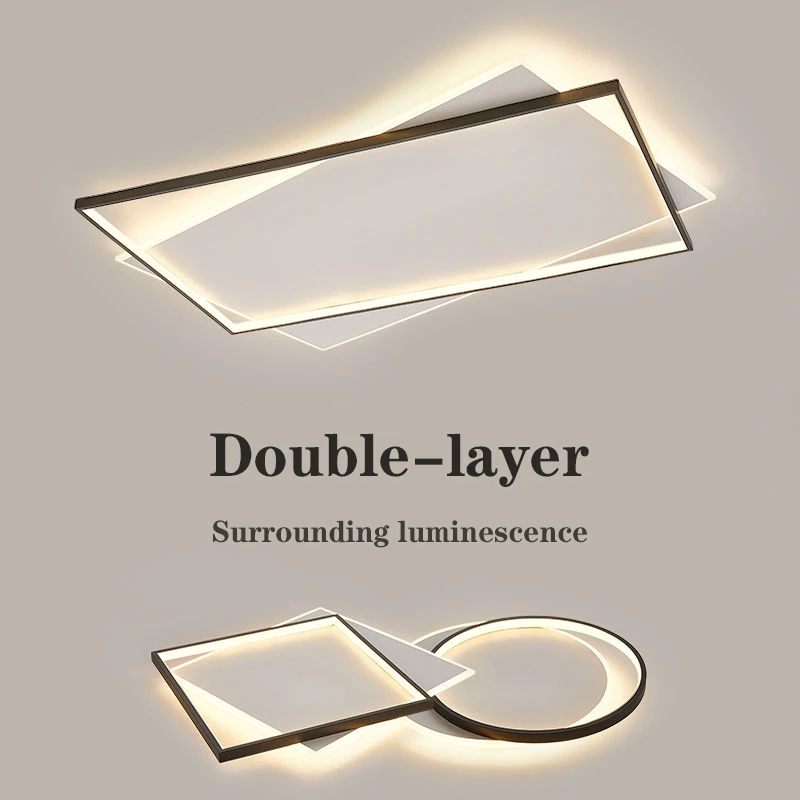 

Nordic Simple Living Room Lights Modern Ultrathin LED Ceiling Lamp Lustre Home Decoration Kids Bedroom Study Dining Room Fixture