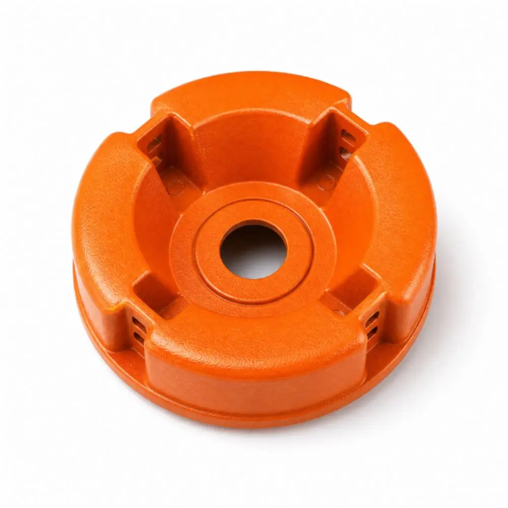 Nylon Steel Line Universal Lawn Mower Head Aluminum Alloy Base Wire Rope Through Hole Trimmer Replacement Head