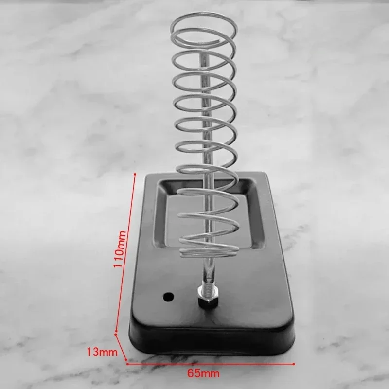 حامل مكواة لحام حامل محمول حامل من القصدير مع إسفنجة تنظيف لحام ملحقات مكواة لحام كهربائية