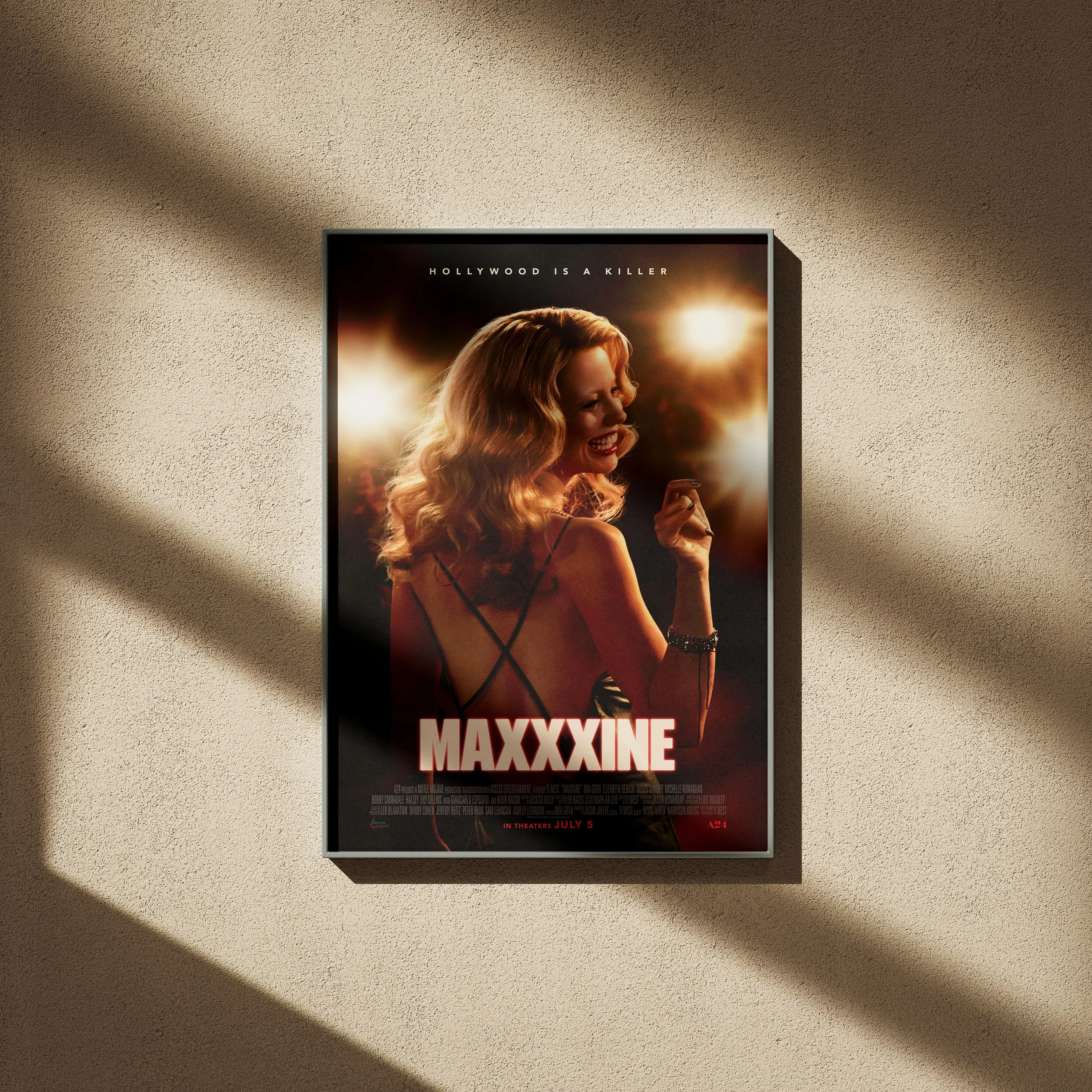 MaXXXine  2024 New Movie Poster Canvas Painting Vintage Wall Art Pictures For Living Room Home Decoration