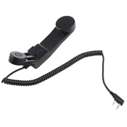 2024 Handheld Phone Hand Microphone Element H250-PTT Communication Station Handle Mic K Plug For BaoFeng UV-5R UV-5RTP BF-888