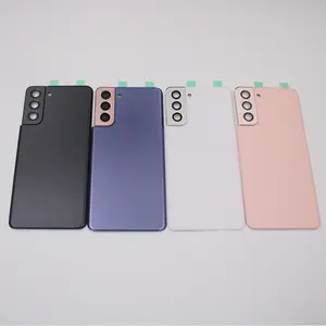 Bilashmart A+ Back Glass Battery Cover Samsung Galaxy S21 5G SM G991B/DS SM G991U Rear Door Housing Case Repair Replacement Parts Glue