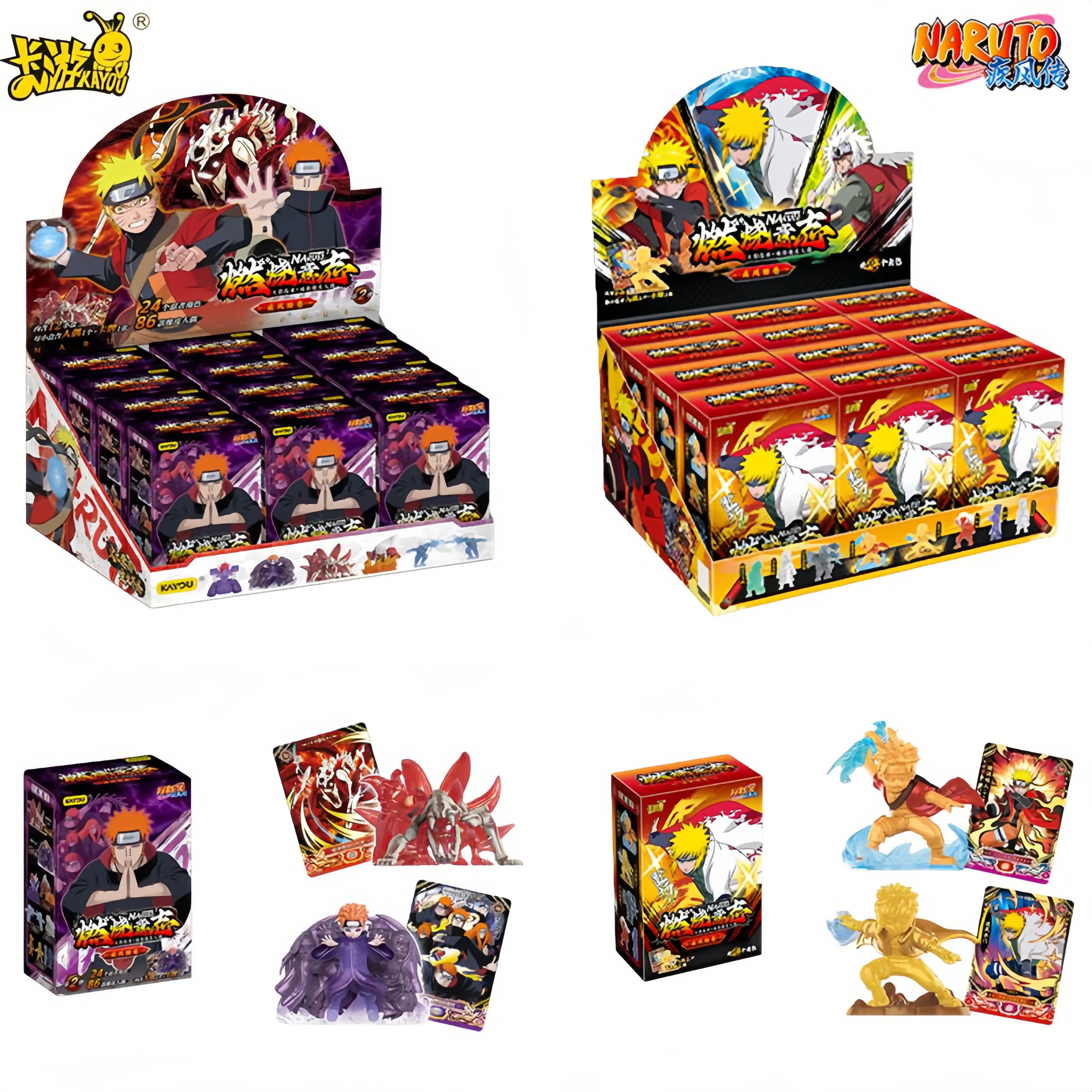 KAYOU Naruto Shippuden - Figura de Goma de Borrar de los Personajes de Anime Pain, Obito, Madara, Deidara, Kisame, Sasori, Akatsuki, Juguete Coleccionable de Personajes de Anime, Regalo