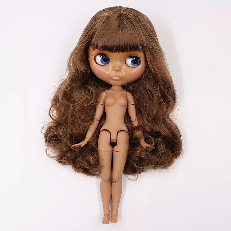 ICY DBS Blyth Doll 19 Joints Body 30CM 1/6 Doll Ozone Glossy Face Tan Skin Dark Skin DIY Make Up Costume Doll Gifts For Girls