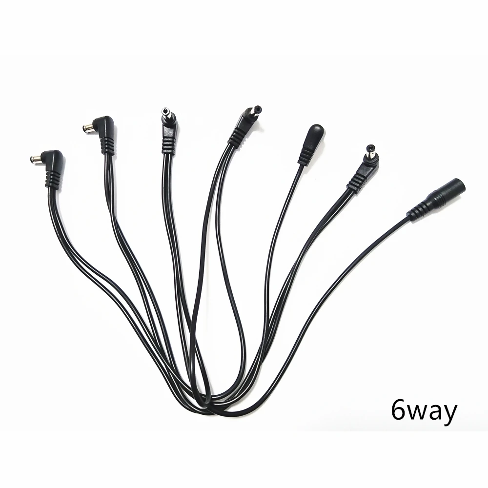 Daisy-Chain-Kabel 1 bis 2 3 5 6 8 10 Wege Gitarren-Effektpedal Zubehör 9V DC Adapter Stecker Stromkabel Musikinstrument – Detail 9