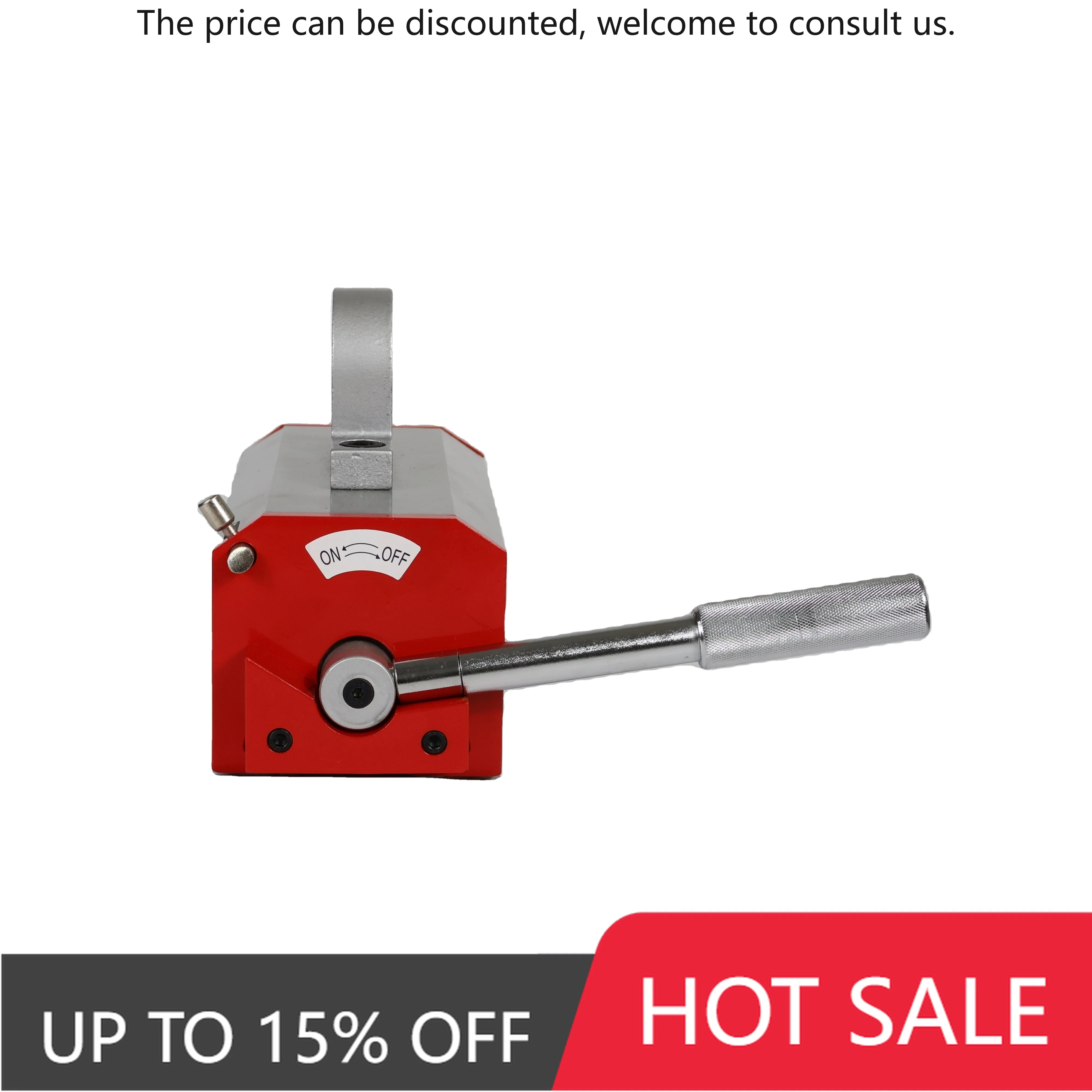 

Heavy Duty 1 Ton Metal Scrap Lifting Magnet For Steel Sheets Permanent Magnetic Lifter PML100-5000kg