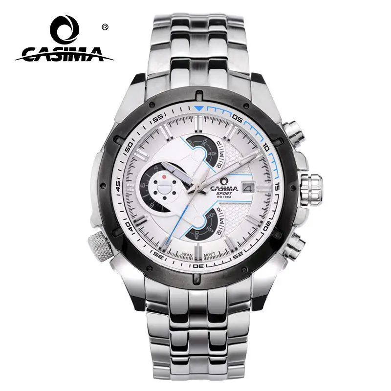 CASIMA Men's Wristwatch, Quartz Movement Simple Trend, Fashionable, Joker, Luminous, Waterproof, Model ST-8202-1014