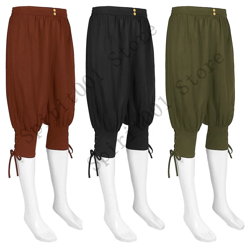 女性のための中世の海賊コスチューム,カプリパンツ,レースパンツ,ゴシックスチームパンク,コルセア,ハーフパンツ,レトロなフェスティバルウェア,5xl,4xl,uy3238