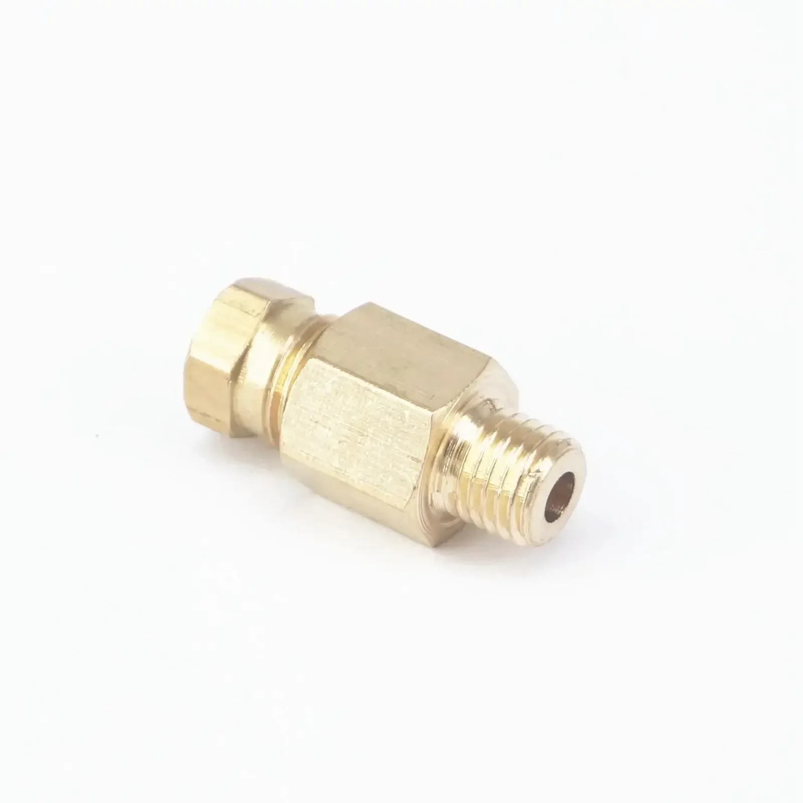 Fit Tube O.D 4/6mm-M8x1/M10x1 Male Brass Compression Connector Fitting Adapter Pipe Fitting For Lube Tubing