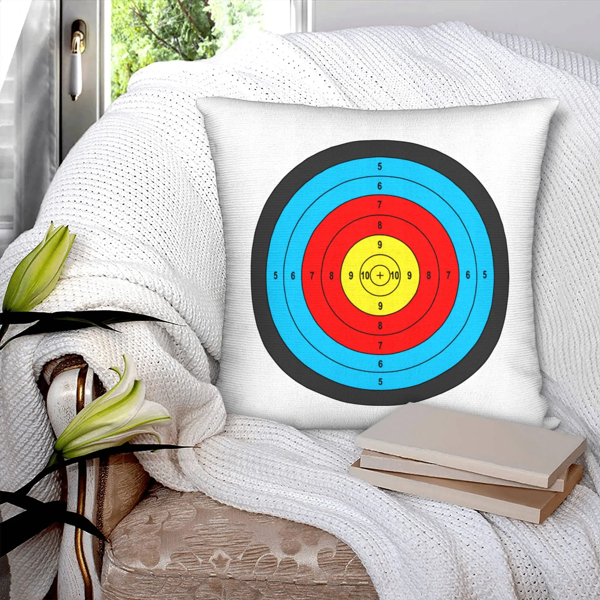 Shooting Target Pillow Case 45x45cm Decor Home Archery Archer Darts Luxury Cushion Cover Car Pillowcase