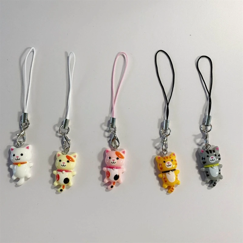 Mobile Phone Lanyard Universal Cat Phone Strap for IPhone Samsung Huawei Xiaomi Case Strap KeyChain Cellphone Hanging Charms