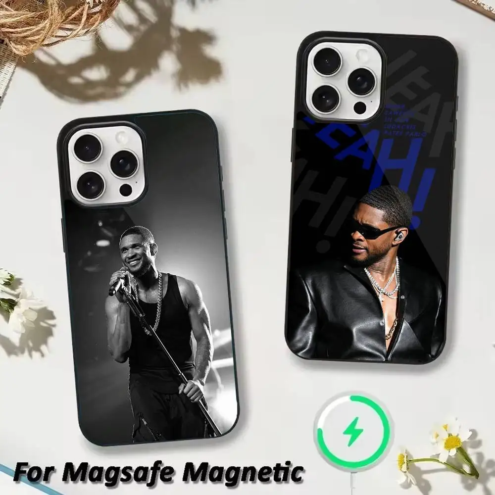 

Singer Usher Climax Phone Case For iPhone 17,16,15,14,13,12,Plus,Pro,Max For Magsafe Magnetic Wireless Charge