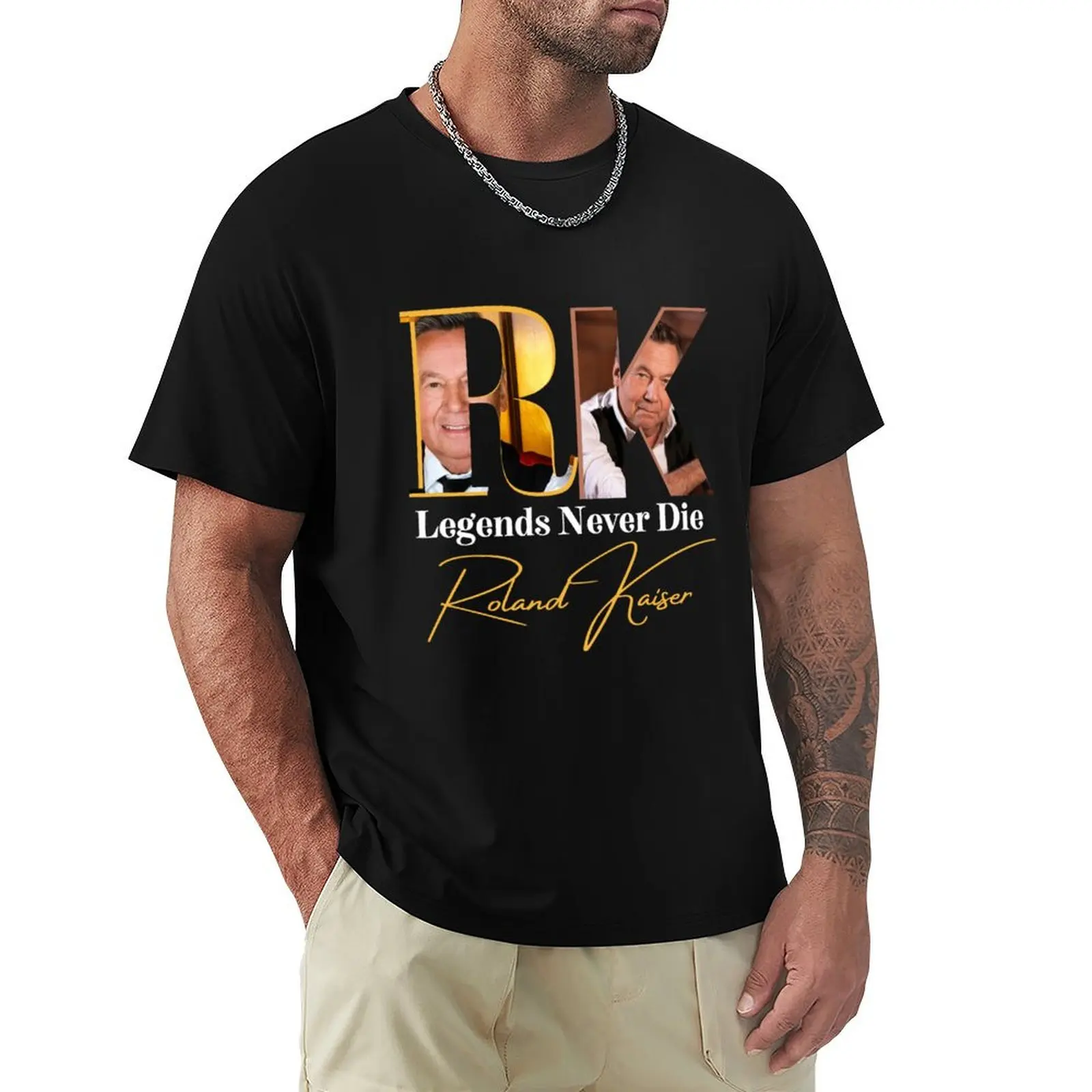 Roland kaiser rip Roland kaiser T-Shirt Gym Exercise Short Sleeve T-Shirt