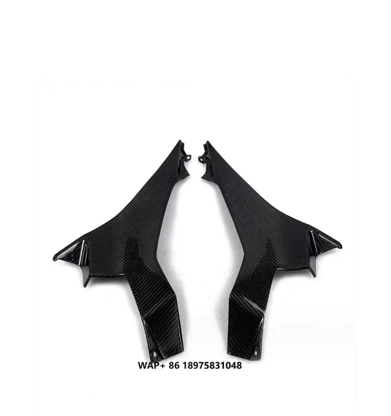 For Ninja400 2018 Motorcycle Fairing Accessories Carbon Fiber Left and Right Fuel Tank Side Plate Covers Fairings