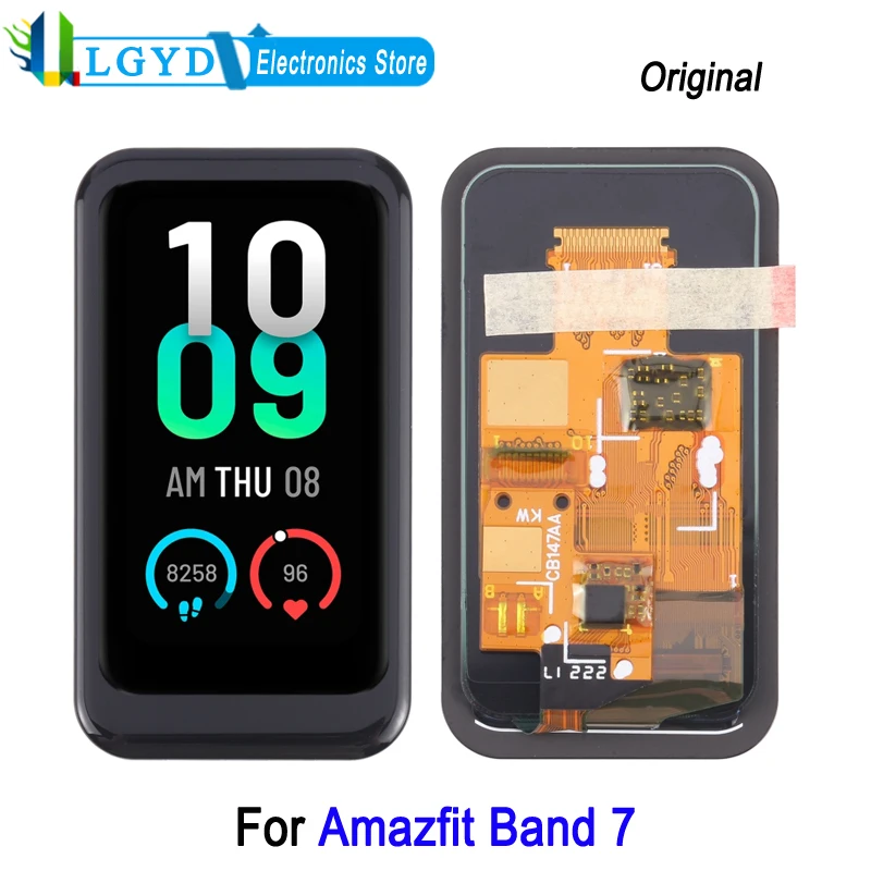 

ЖК-экран AMOLED 1,47 дюйма для часов Amazfit Band 7, дисплей и дигитайзер, полная сборка, Запасная часть