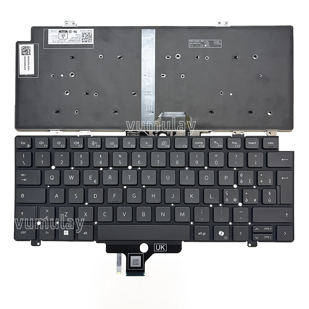 IT Italian Keyboard for Dell Latitude 7420 7430 7521 7520 7530 5420 5421 5430 5431 5450 0J6FD8 Backlit