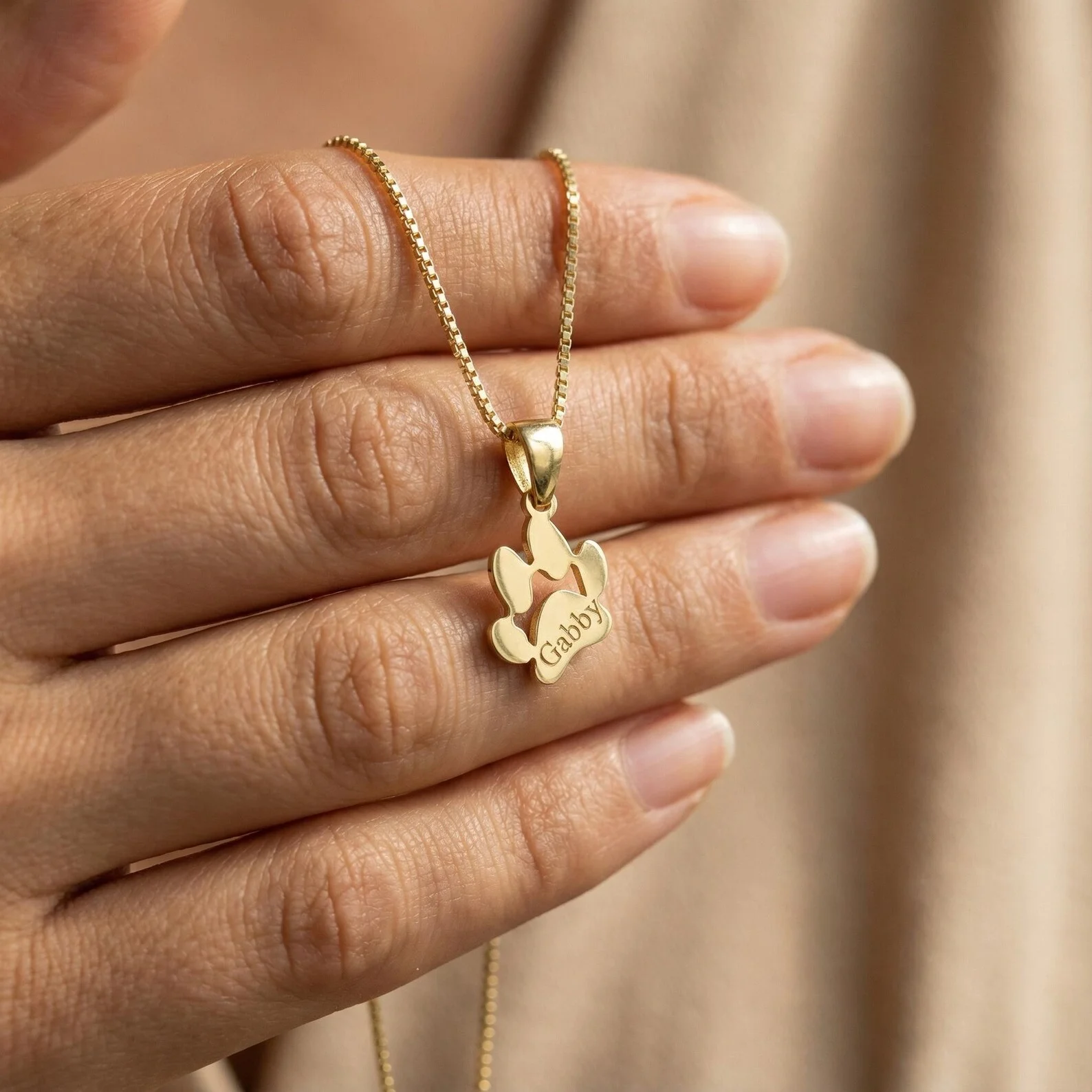 

Custom Name Pet Memorial Paw Necklace For Women Personalized Tiny Dog Paw Pendant Necklace Birthday Jewelry Gifts