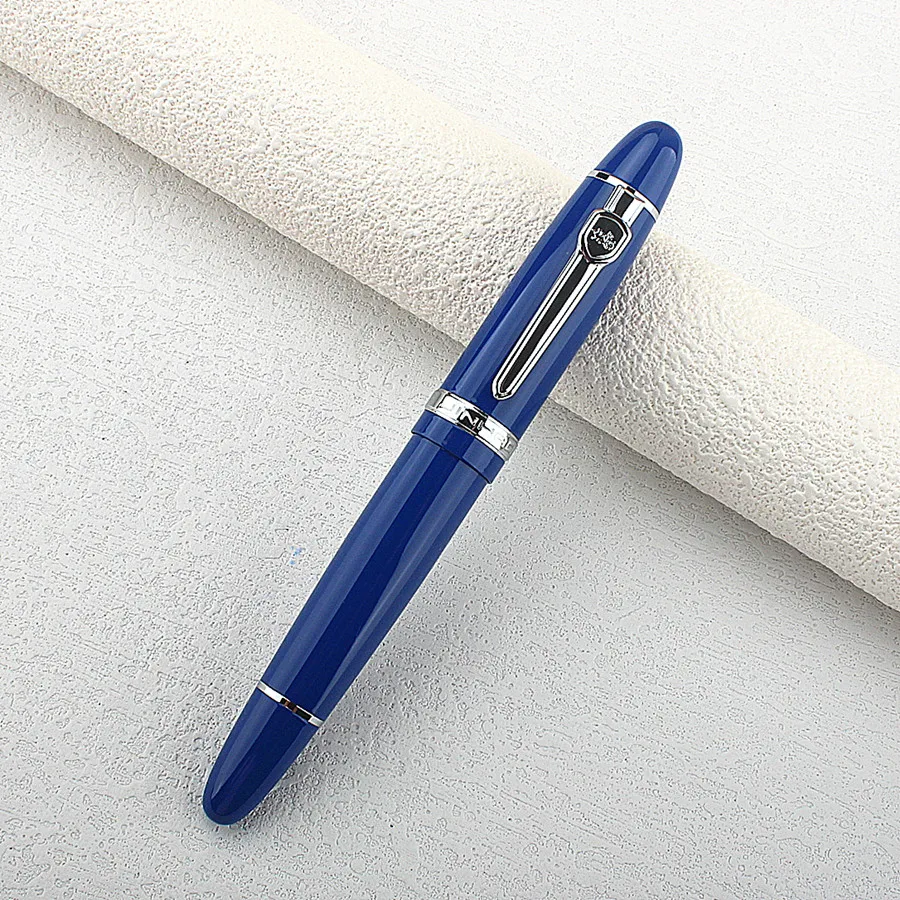 Jinhao 159 Роскошная желтая и серебряная шариковая ручка с зажимом с бархатной сумкой Бесплатная доставка ручки с роликами
