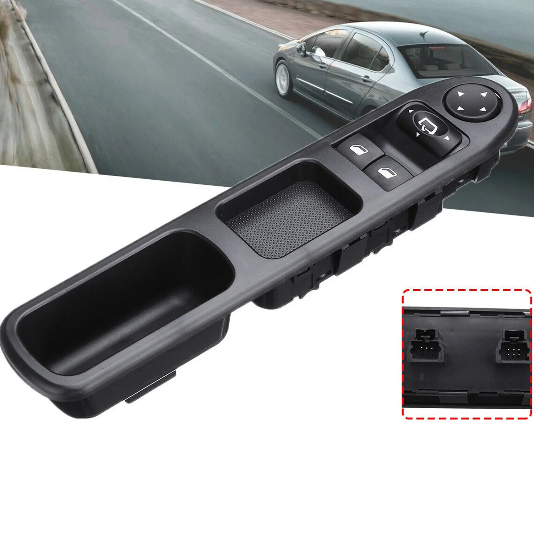Strange 2X Front Left Master Power Window Switch For 307 2000-2005 96351622XT 6554.E4