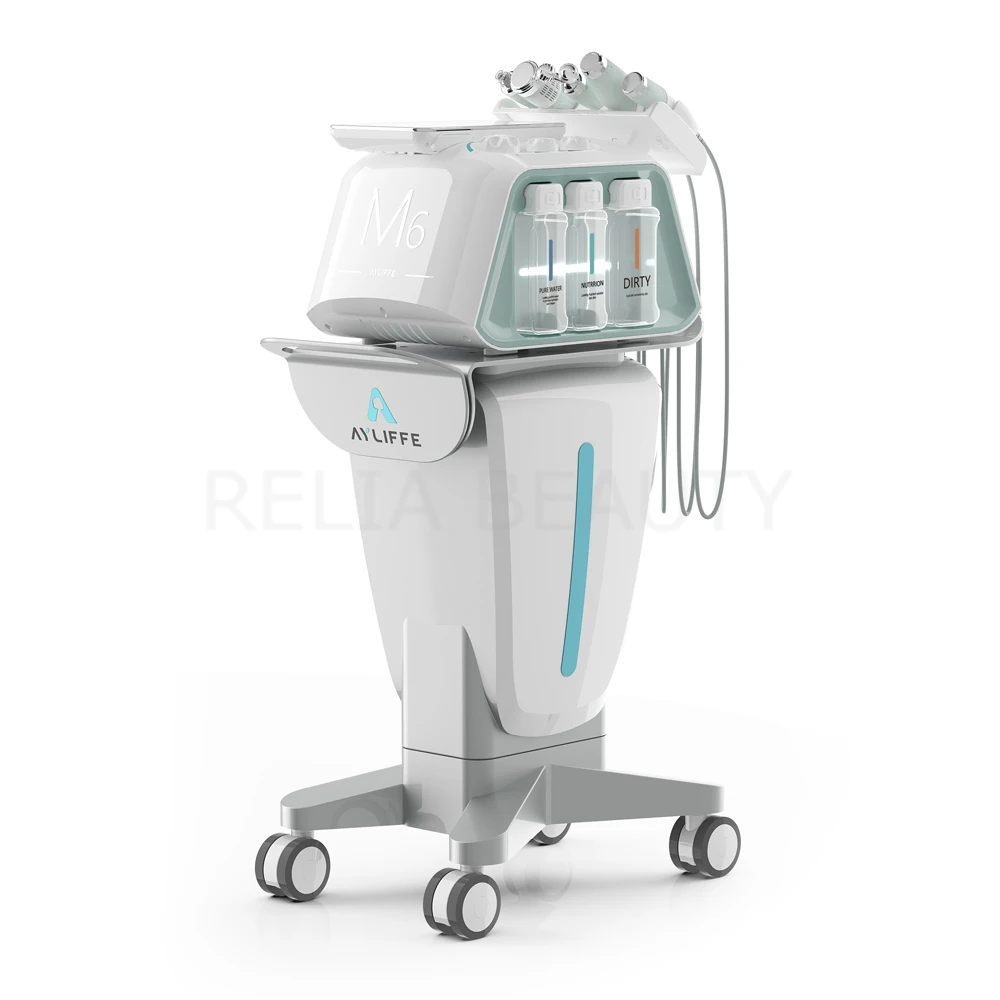 New launched Intelligent Ultrasonic Aqua Hydra Machine Face Facial Machine Best Oxygen Facial Hydra Aqua Peel For Spa Salon