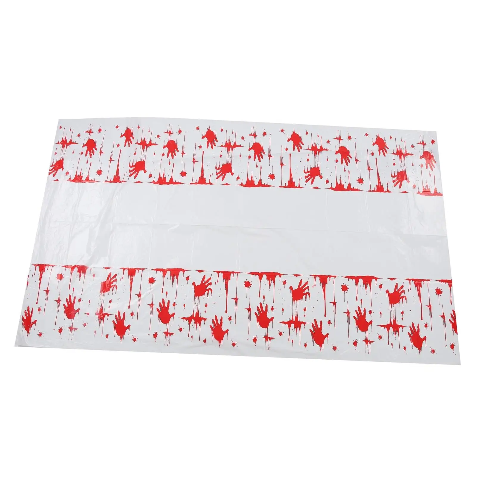 

Spooky for halloween Tablecloth with Blood Stains and Handprints - Waterproof and Versatile for halloween Decor