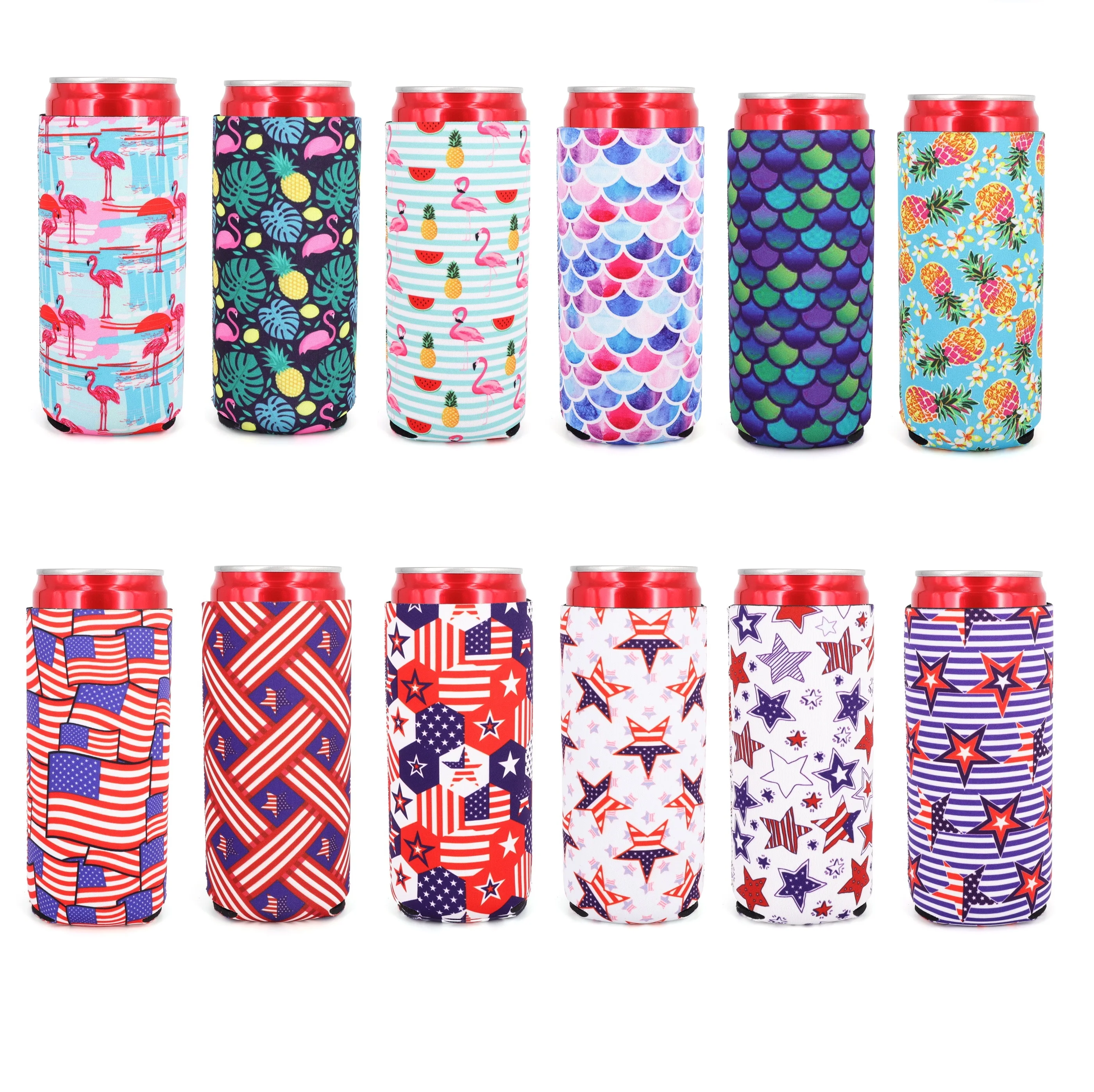 Neoprene 16oz Insulated Water Bottle Holder, Reusable Insulated Tall Boy Can Sleeves For 22oz - 24oz Energy Beer Beverage