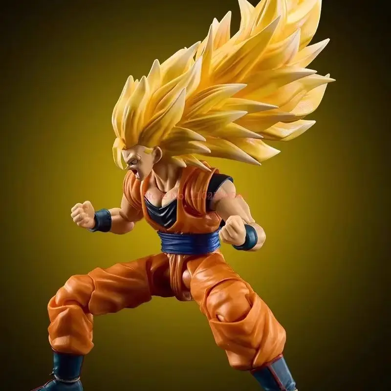 Nieuw Op Voorraad Ssw Studio Dragon Ball Shf Figuur Ssj3 Super Saiyan Son Goku Hoofd Sculptuur Speciaal Effect Figuur Collectie Model