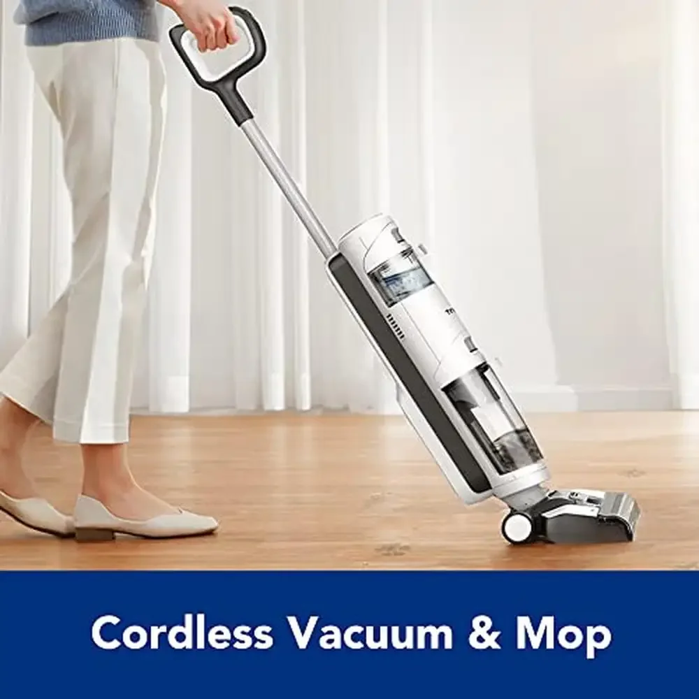 iFLOOR 3 Breeze Complete Cordless Wet Dry Vacuum Cleaner Mop Lightweight Self-Propelled Disk Filter Set with 2 Roller Brushes