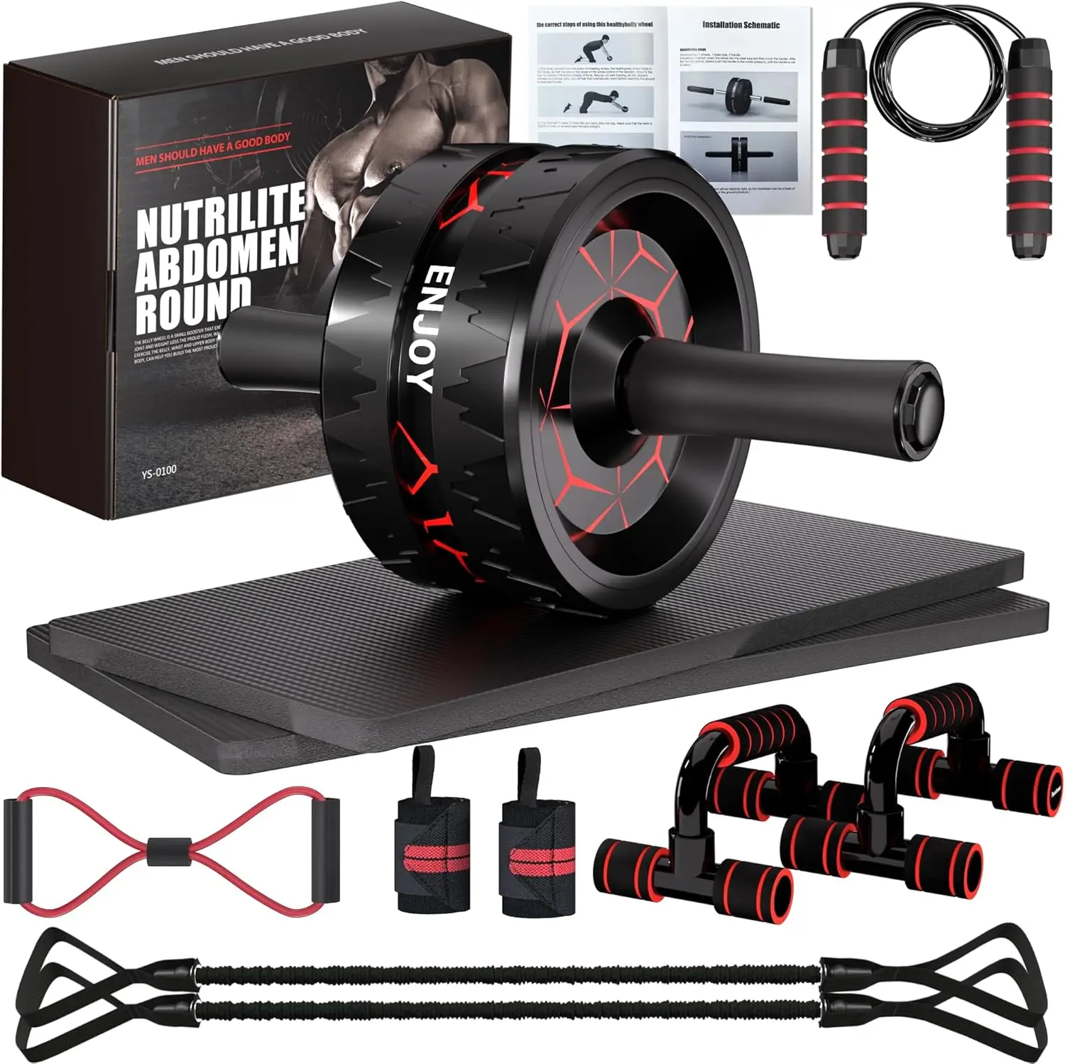 Ab Roller Wheel Kit…