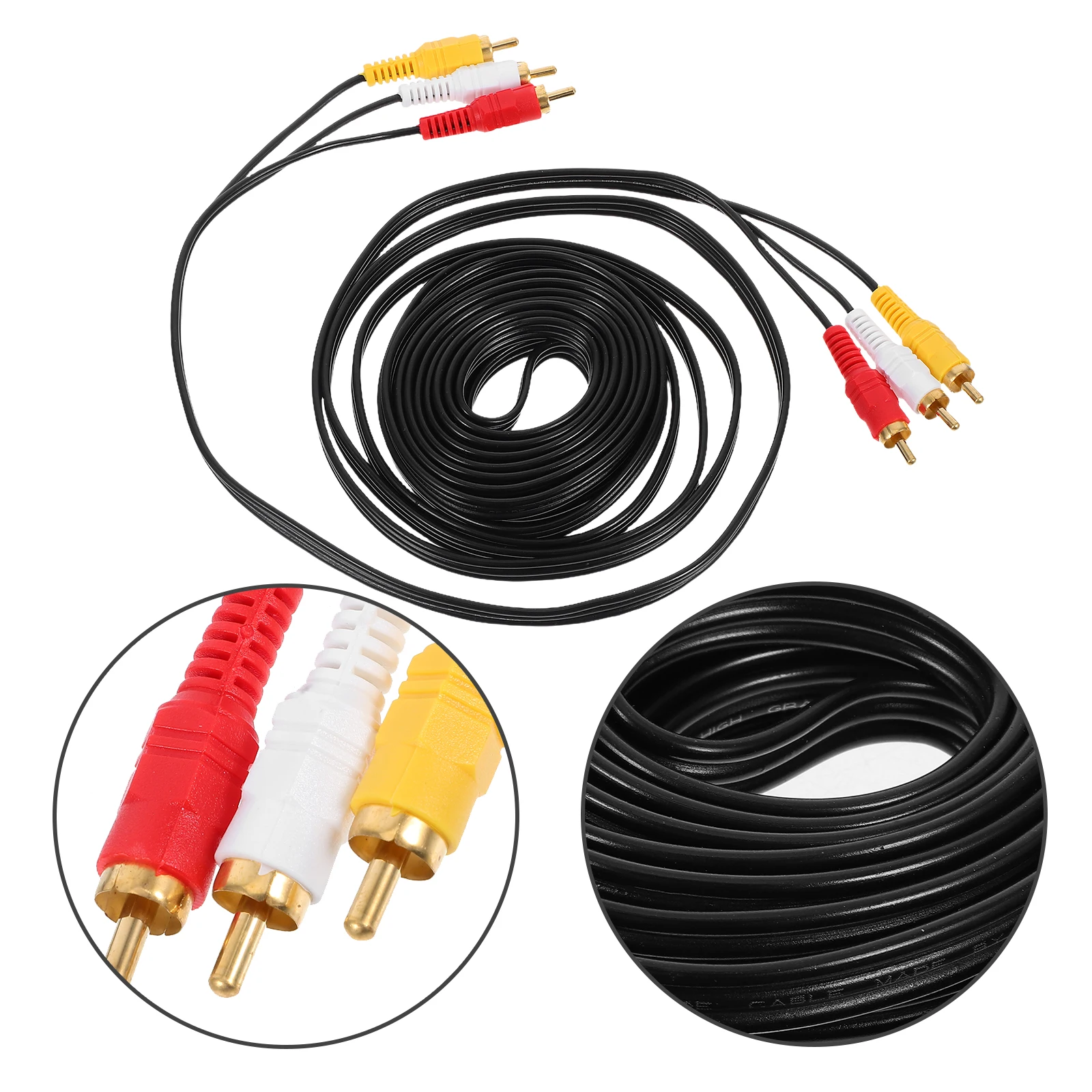

Audio Cable Connection and Video Conversion Line Cord Copper Steel Jack Adapter