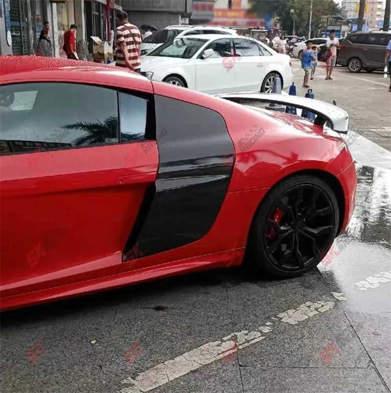 مزورة/ألياف الكربون لوحة الباب الخارجي صب مجموعات الجسم لأودي R8 08-15