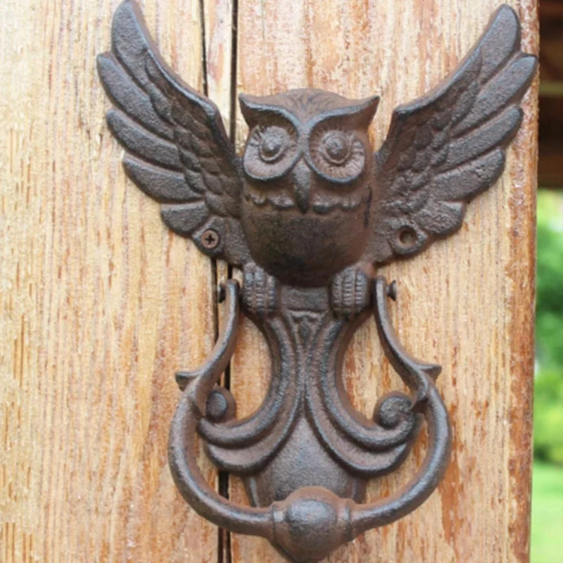 Hot Mystical Owl Cast Door Knocker,Antique Door Handle Courtyard Door Handle