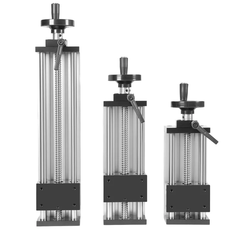 

Manual Sliding Table Linear Rail 100 /150 /250mm Aviation Aluminum CNC Slide Stage Actuator Ball Screw Motion Table