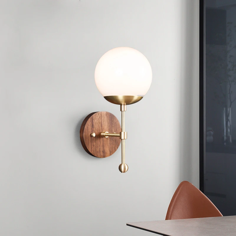 

Lamp Nordic Adornment Bedroom Setting Wall Lamp On Wall Head A Bed Full Copper Dresser Lens Headlight