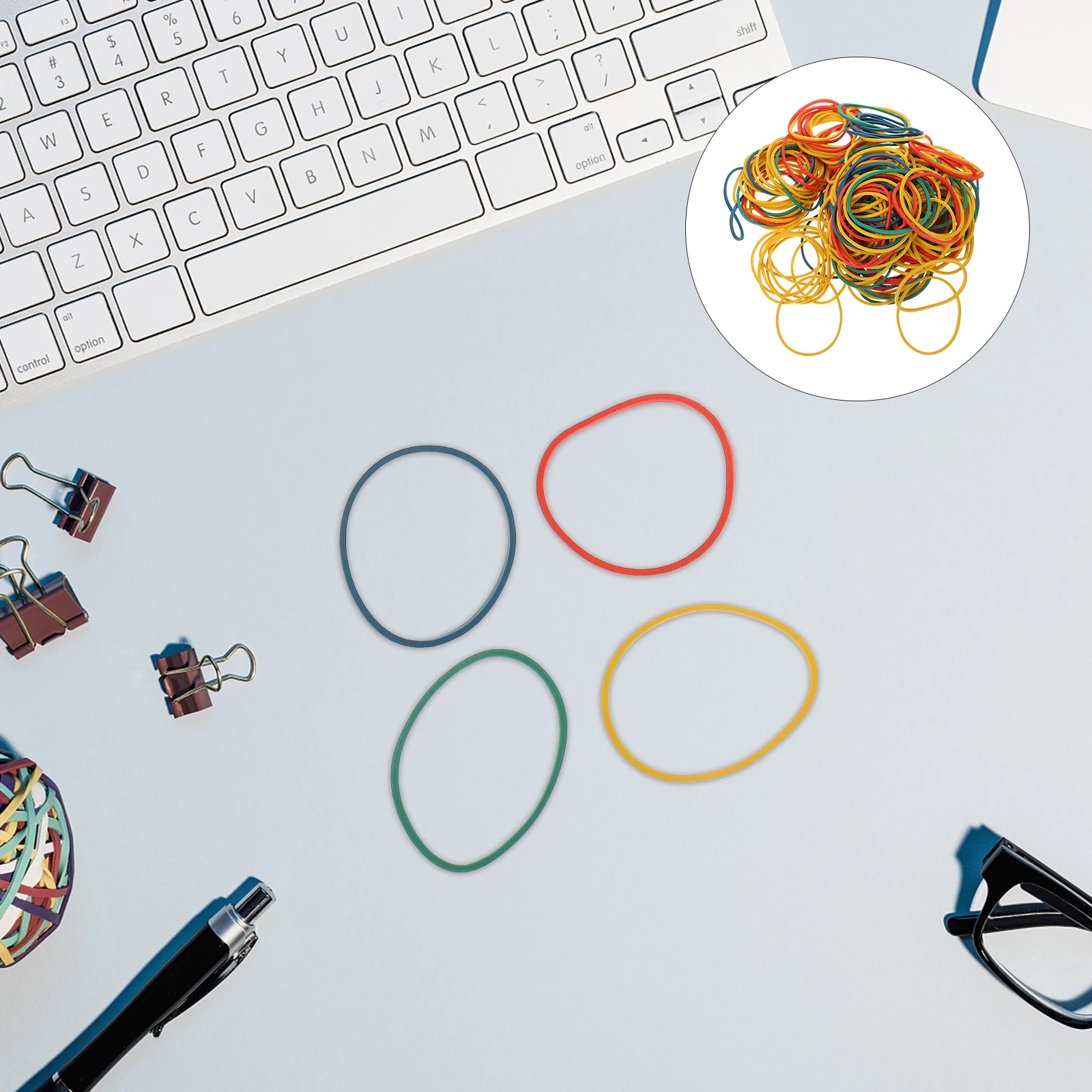 2 Boxen bunte Gummibänder, große Menge, sortiert, hell, zum Basteln, Heimdekoration, Gummiringe, Wohnaccessoire