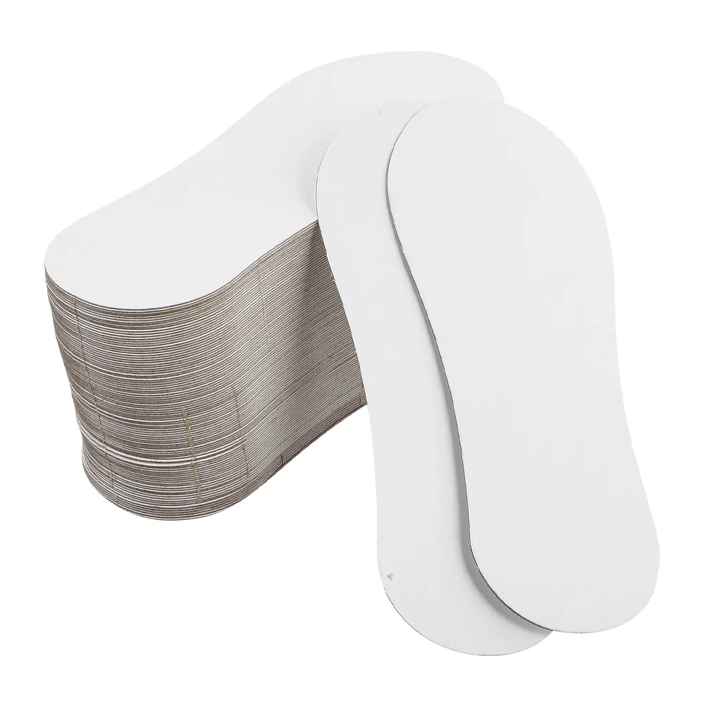 100pcs Invisible No-Show Sock Inserts Cardboard Lightweight Paper Sock Shapers For Stretching Storage Display Packaging Socks