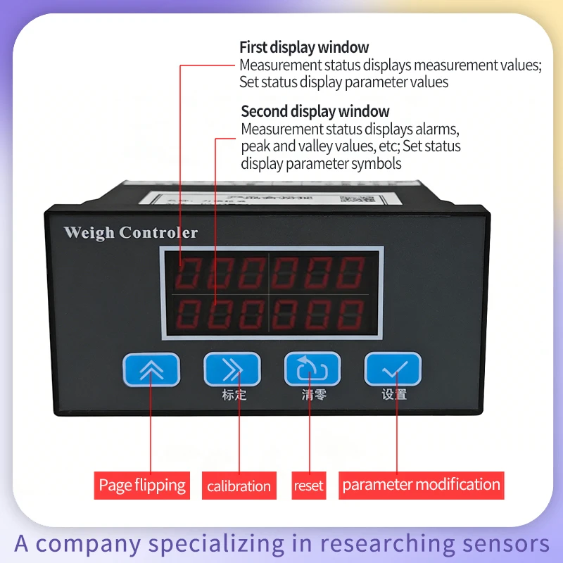 Φ72mm Spoke Load Cell and Intelligent Display Instrument, Stable Anti-Eccentric Load Weighing Sensor and Alarm Indicator