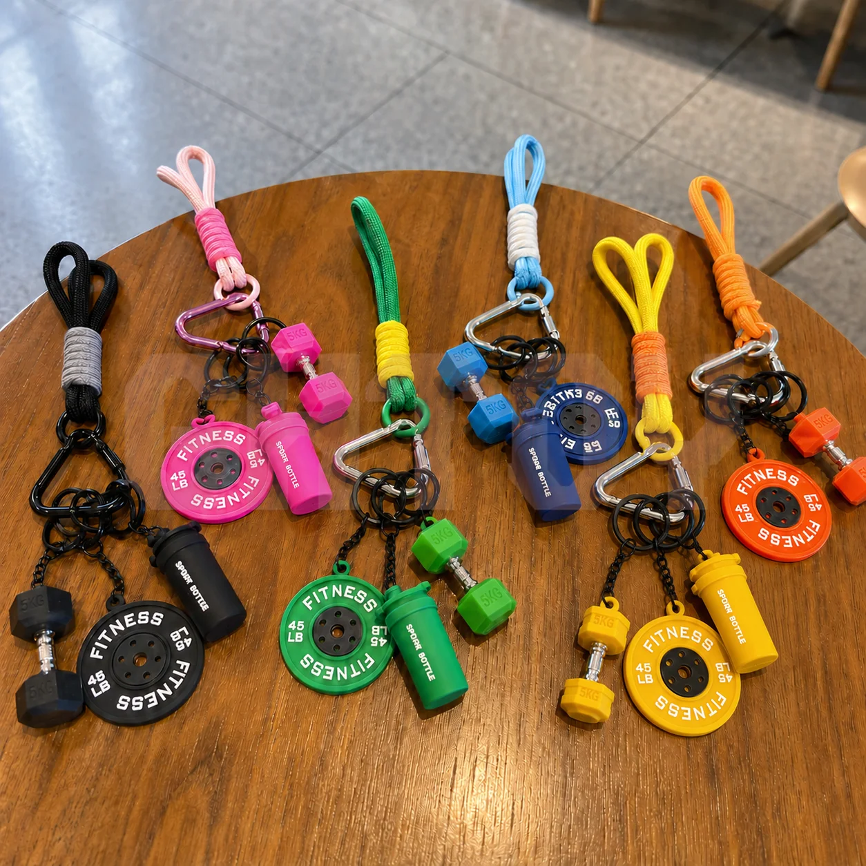 Car Accessories In Japan - Chaveiro Criativo de Halteres para Fitness,