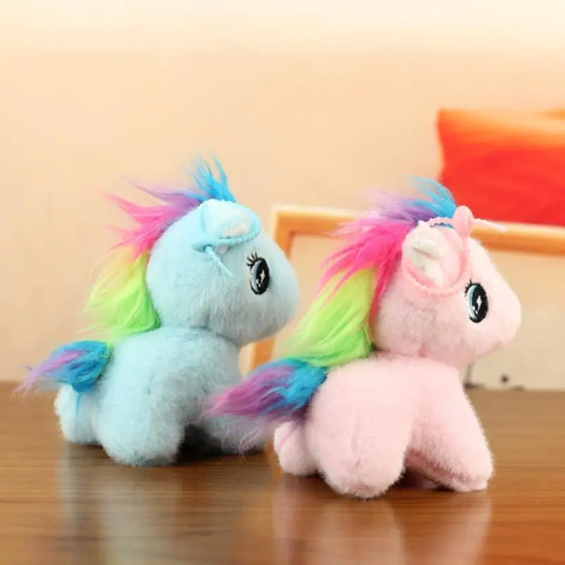 1PC Cute  Plush Toy For Girls Keychain Pendant Couple Gift Boutique Pony Decor Festival Gift Kid Gift