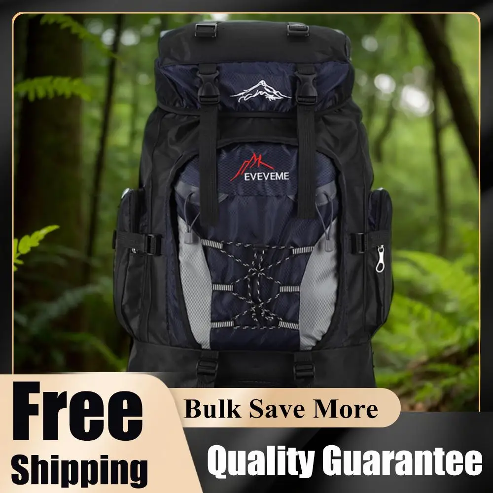 

80L Mountaineering Backpack Large Capacity Travel Backpack Adjustable Strap Mountain Climbing Rucksack for Outdoor Sports