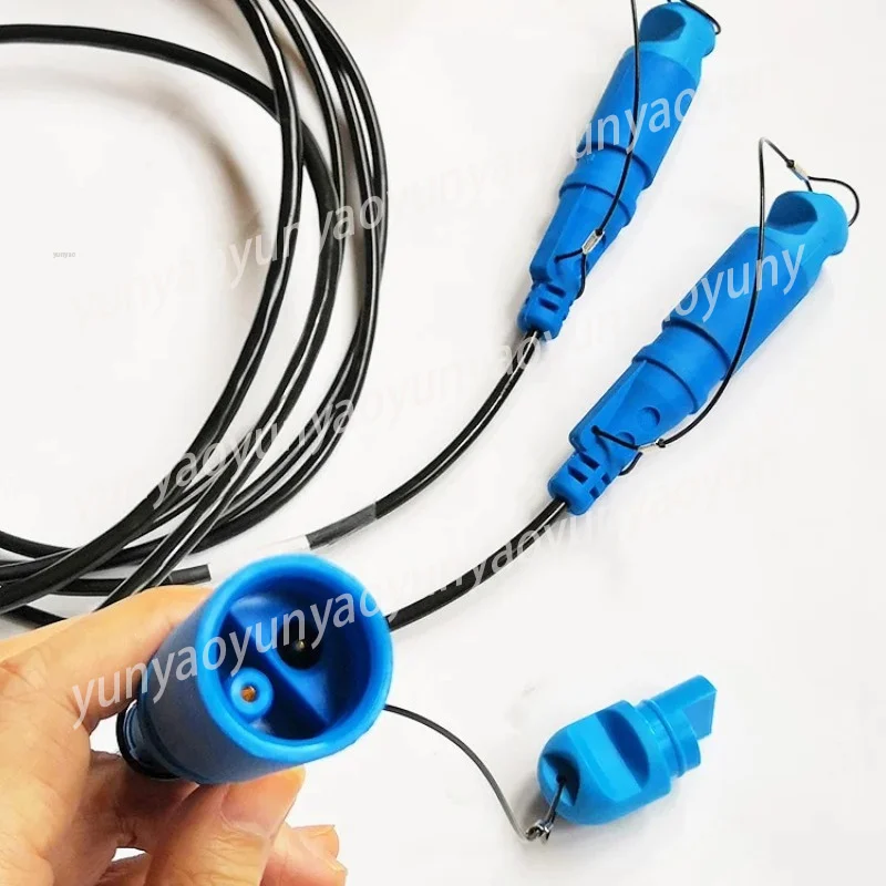 Push Fit Female Connector with leader cable for land geophone string connector