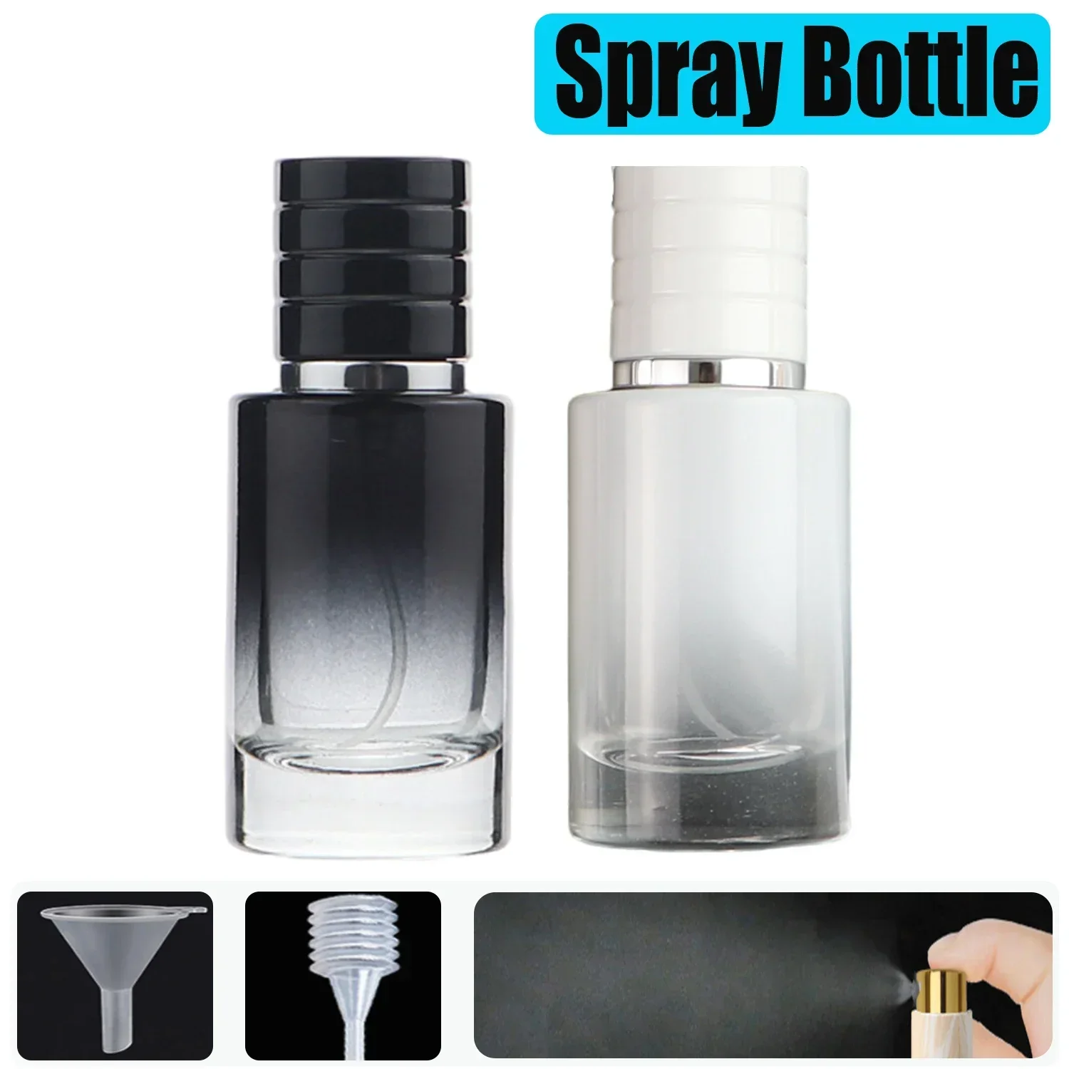 Spray Fles Draagbare Hervulbare Glas Parfum Verstuiver Container Mist Essentiële Olie Reizen Cosmetische Classificatie Gereedschap 30Ml