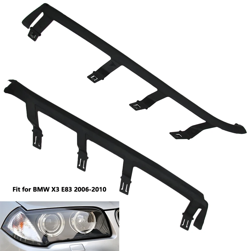 For BMW X3 E83 2006 2007 2008 2009 2010 Headlight Rubber Sealing Strip Headlamp Decorative Strip 63126939273 63126939274