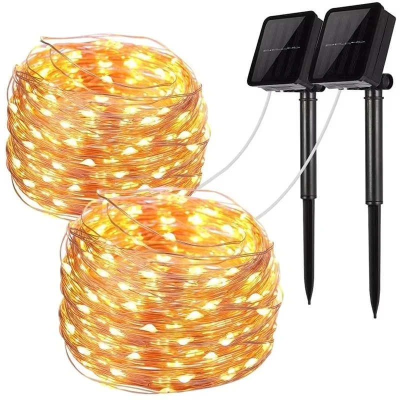 

LED Outdoor Solar Lamps 10m/20m LED String Lights Fairy Holiday Christmas Party Garlands Solar Garden Waterproof Lights