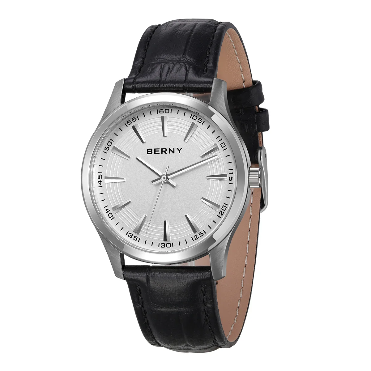 BERNY Business Watch for Men Leather Strap Fashion Quartz Wristwatch Luxury Men Watches Waterproof  Reloj Hombre Casual Watches