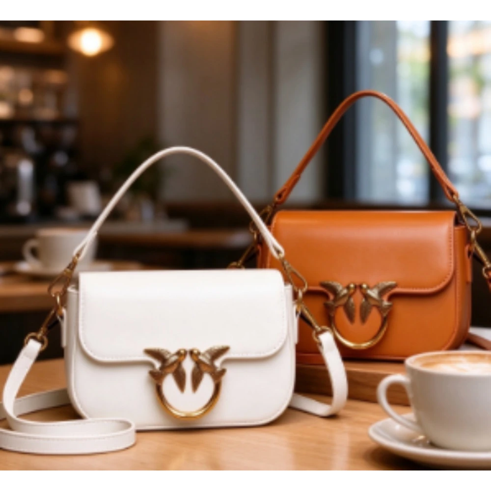 2026 New Light Luxury Flying Bird Underarm Bag for Women, Retro Texture Leather Single Shoulder Crossbody Bag