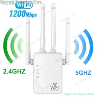 New WiFi Repeater Wifi Amplifier 5G Signal Wifi Extender Network Wi fi Booster 1200Mbps 5 Ghz Long Range Wireless Wi fi Repeater